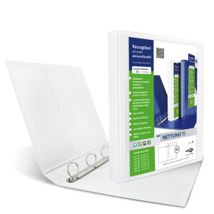 Raccoglitore Nettuno Ti 30 4D - personalizzabile - dorso 3,5 cm - 22x30 cm - A4 - bianco - Sei Rota - immagine 1