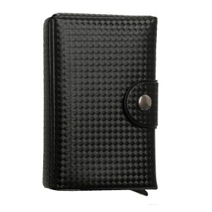 Portacard Wally Carbon - 6x9,5cm - nero - Alplast - immagine 3