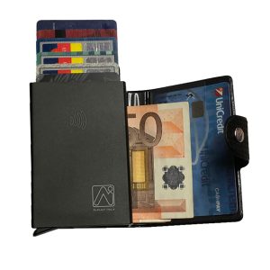 Portacard Wally Carbon - 6x9,5cm - nero - Alplast - immagine 1