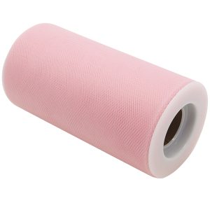 Tulle in rotolo - rosa - 12,5cmx25mt - Big Party - immagine 1