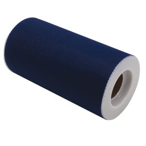 Tulle - blu - in rotolo da 12,5 cm x 25 mt - Big Party - immagine 1