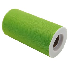 Tulle - verde - in rotolo da 12,5 cm x 25 mt - Big Party - immagine 1