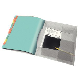 Classificatore colour'lce - 12 divisori - dorso 2 cm - 26,6x32 cm - multicolore - Esselte - immagine 4