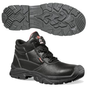 Calzatura di sicurezza Texas UK S3 SRC Rock&roll - pelle grana mina idrorepellente - numero 35 - nero - U-Power - immagine 1