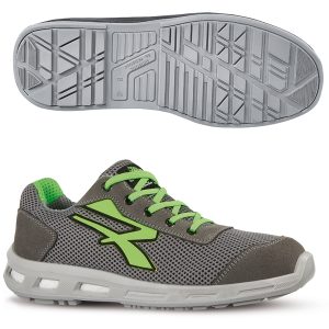 Calzatura di sicurezza  Summer S1P SRC Red Lion - pelle scamosciata morbida - numero 37 - grigio/verde - U-Power - immagine 1