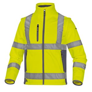 Giacca Softshell Moonlight 2 alta visibilità - poliestere - taglia XXL - giallo fluo - Deltaplus - immagine 1