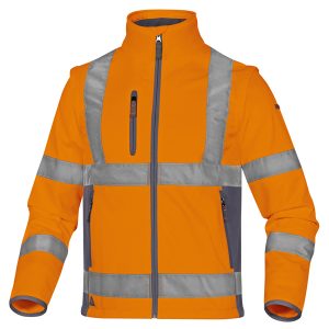 Giacca Softshell Moonlight 2 alta visibilità - poliestere - taglia XL - arancio fluo - Deltaplus - immagine 1