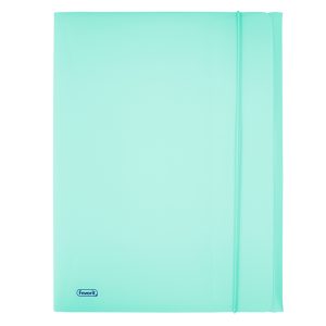 Cartella 3L con elastico Pastel - PPL - 24x33 cm - celeste - Favorit - immagine 1