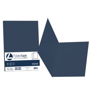 Cartelline semplici Luce - 200 gr - 25 x 34 cm - blu cobalto - Favini - conf. 50 pezzi - immagine 1