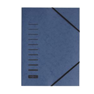 Cartella con elastico - in  cartoncino - A4 - blu - Pagna - immagine 1