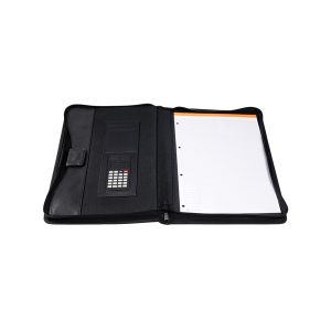 Conferenziere con calcolatrice Exawallet - PPL - 26,5x34 cm - nero - Exacompta - immagine 3