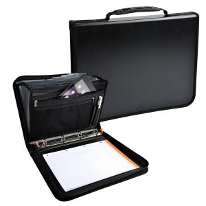 Conferenziere con meccaniscmo Exafolder - PPL - 4 anelli  30 mm - nero - Exacompta - immagine 1