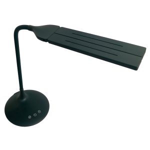 Lampada da tavolo Twin - a led - 34 x 36 x 18 cm - nero - Alba - immagine 3