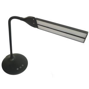 Lampada da tavolo Twin - a led - 34 x 36 x 18 cm - nero - Alba - immagine 4