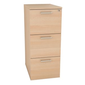 Classificatore - 3 cassetti - 49 x 55 x 107,2 cm - faggio - immagine 1