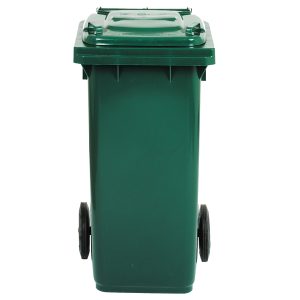 Bidone carrellato - 48x55x93 cm - 120 L - verde scuro - Mobil Plastic - immagine 1