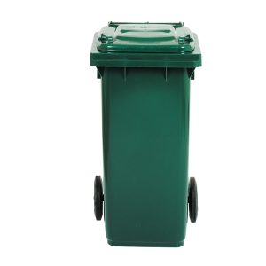 Bidone carrellato - 58x73x107 cm - 240 L - verde scuro - Mobil Plastic - immagine 1