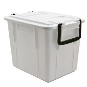 Contenitore Foodbox con coperchio - 38x28x30 cm - 20 L - PPL riciclabile - bianco - Mobil Plastic - immagine 1