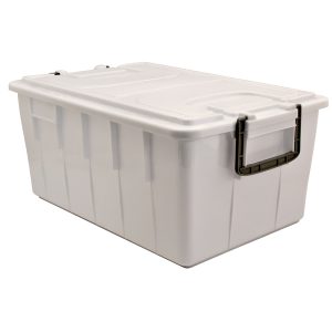 Contenitore Foodbox con coperchio - 58x38x26 cm - 40 L - PPL riciclabile - bianco - Mobil Plastic - immagine 1