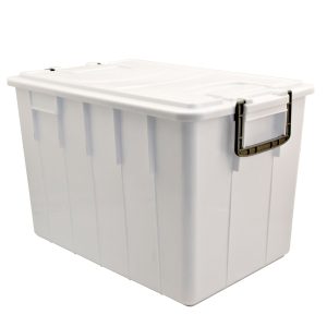 Contenitore Foodbox con coperchio - 58x38x38 cm - 60 L - PPL riciclabile - bianco - Mobil Plastic - immagine 1