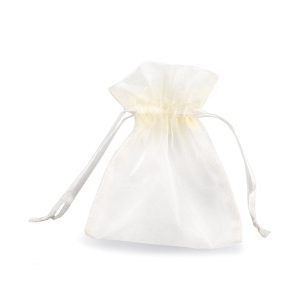 Sacchetti organza Milly  - 12,5 x 17 cm - avorio - PNP - conf. 20 pezzi - immagine 1