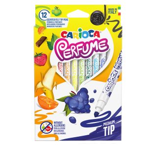 Pennarelli Perfume - punta 4,0 mm - colori assortiti - Carioca - astuccio 12 pezzi - immagine 1