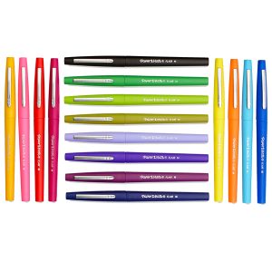 Pennarello Flair Nylon - colori assortiti Tropical - Papermate - conf. 16 pezzi - immagine 2