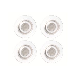 Magneti extraforti - diametro 3,2 cm - trasparente - Nobo - blister 4 pezzi - immagine 1