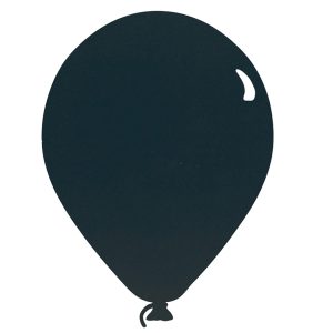 Lavagna da parete Silhouette - 39,6 x 29 cm - forma palloncino - nero - Securit - immagine 1