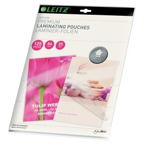 Pouches iLAM UDT - plastificazione a caldo - A4 - 216 x 303 mm - 2 x125 micron - Leitz - scatola 25 pezzi - immagine 1