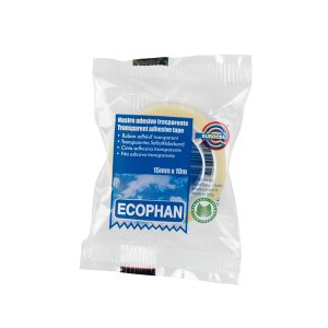 Nastro adesivo Ecophan - in caramella - 1,5 cm x 10 m - trasparente - Eurocel - immagine 1