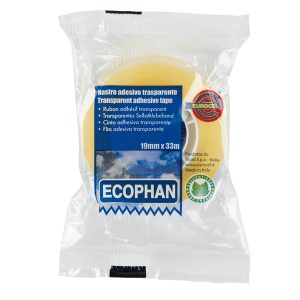 Nastro adesivo Ecophan - in caramella - 1,9 cm x 33 m - trasparente - Eurocel - immagine 1