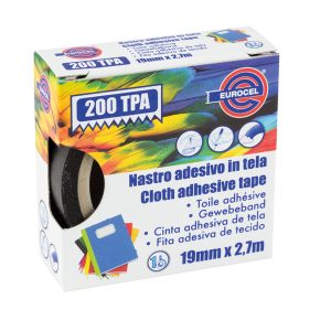 Nastro adesivo telato TPA 200 - 1,9 cm x 2,7 m - bianco - Eurocel - immagine 1