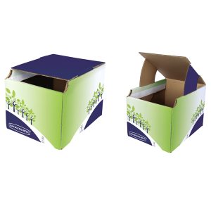 Cestino riciclo - 31,5 x 60,8 x 42,7 cm - verde/blu - Fellowes - immagine 1