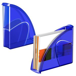 Portariviste 674+H - 27 x 8,5 x 31 cm - electric blue - Cep - immagine 1