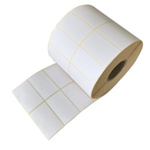Etichette per trasferimento termico - adesivo removibile - 2 piste - 50 x 30 mm - Printex - rotolo da 5000 pezzi - immagine 1