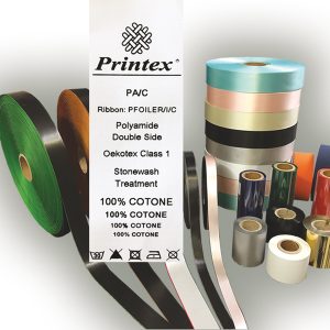 Nastro in tessuto - per trasferimento termico - 30 mm - Printex - rotolo da 50 m - immagine 1