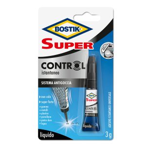 Colla istantanea universale Super Control - 3 gr - trasparente - Bostik - immagine 1