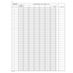 Registro corrispettivi per mancato o irregolare funzionamento - 46 pagine numerate - 31 x 24,5 cm - DU138610000 - Data Ufficio - immagine 1