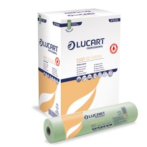 Lenzuolino medico Easy 80 Green - diametro 14 cm - 59 cm x 80 mt - Lucart - immagine 1