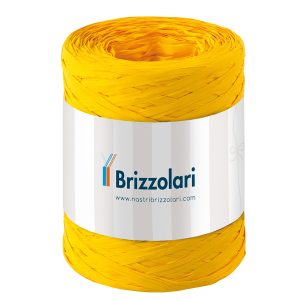 Nastro Rafia sintetica - giallo 02 - 5mmx200mt - Brizzolari - immagine 1