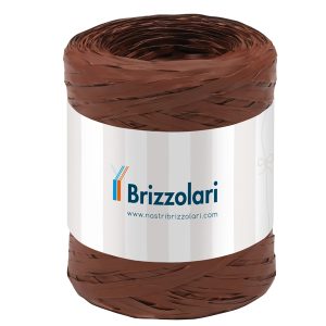 Nastro Rafia sintetica - marrone 14 - 5mmx200mt - Brizzolari - immagine 1