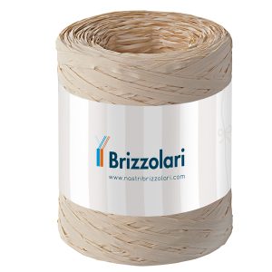 Nastro Rafia sintetica - naturale 40 - 5mmx200mt - Brizzolari - immagine 1