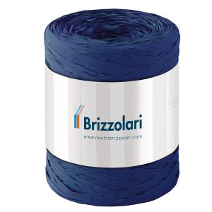Nastro Rafia sintetica - blu scuro 37 - 5mmx200mt - Brizzolari - immagine 1