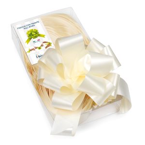 Nastri strip 6800 - in polipropilene - avorio 25 - per fiocco autocomponibile - 50 mm - diametro 20 cm - Brizzolari - conf. 30 pezzi - immagine 1