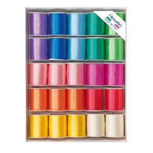 Rocche di nastro liscio 6800 -10 mm x 10 mt - colori primaverili assortiti - Brizzolari - conf. 25 pezzi - immagine 1