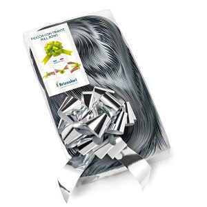 Nastro strip metal 6870 - argento 04 - 31 mm - diam. 13 cm - Brizzolari - conf. 30 pezzi - immagine 1