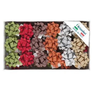 Stelle Glitty 68245 - 10 mm - diam. 5 cm - colori assortiti - Brizzolari - conf. 50 pezzi - immagine 1