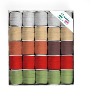 Rocche Glitty 68245 - 10 mm x 5 mt - colori assortiti - Brizzolari - conf. 25 pezzi - immagine 1