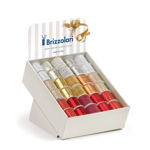Rocche di nastro - in polipropilene - 10 mm x 10 mt - fantasie natalizie assortite - Brizzolari - conf. 60 pezzi - immagine 1